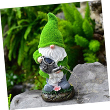 Load image into Gallery viewer, ULTECHNOVO Garden Gnome Solar Lamp Outdoor Lawn Gnome Decoration for Garden Backyard Patio Energy Saving Solar Powered Lighted Statue for Courtyard Lawn Decor