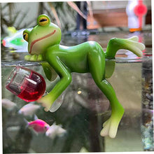 Load image into Gallery viewer, DAGLLGEW Garden Ornaments Outdoor Frog Statue Resin Frog Decor Hanging Plant Decorations for Flower Pot Patio Yard Lawn Ornament Garden Gnomes