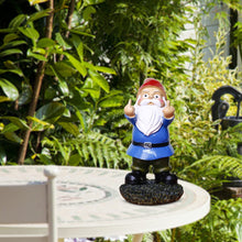 Load image into Gallery viewer, Funny Garden Gnomes, Colorful Garden Ornaments Double Middle Finger Outdoor Naughty Resin Gnome Figurine Gift 13.97cm