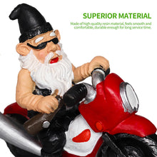 Load image into Gallery viewer, nezababy Funny Garden Gnome Decoration Riding Motorcycle Statues Naughty Figurines Outdoor Indoor Lawn Yard Patio Sculptures Resin