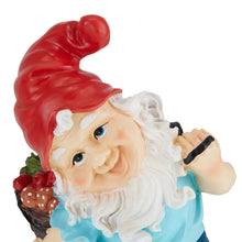 Load image into Gallery viewer, Relaxdays Garden Gnome with Basket, Weatherproof, Frost Resistant, 32 x 17 x 15 cm, Figurine, Polyresin, Multicoloured