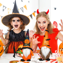 Load image into Gallery viewer, Dbvnnsy 2PCS Halloween Gnomes, Halloween Gonk with Bat Spider Web and Pumpkin Pattern Cute Plush Faceless Doll for Halloween Decorations Indoor Home Decor