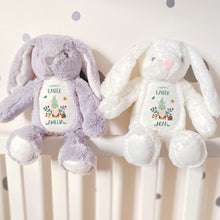 Load image into Gallery viewer, Pomchick - Personalised Happy Easter Gift Bunny with Name | 35 Cm | Easter Gnome| Baby Keepsakes | Gonk Teddy | Soft Plush Rabbit Toys Girl Boy 1st