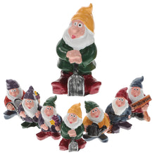 Load image into Gallery viewer, ULTECHNOVO 1Set Adorable Resin Dwarf Doll Garden Decor of Unique Gnome Figurines for DIY Outdoor Decoration for Enhancing Your Garden Charm