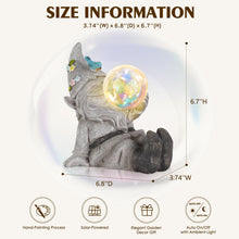 Load image into Gallery viewer, MININOVA Gnomes Garden Statues Outdoor Decor with Solar Lights Waterproof Cute Ornament for Outside Patio Lawn Housewarming Gifts
