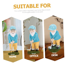 Load image into Gallery viewer, Sosoport Golf Gnome Statue Resin Garden Decor Gnome Ornaments Outdoor Statue for Yard