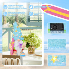 Load image into Gallery viewer, RICHIE Womens Gifts Solar Garden Outdoor Statues Gnome with Surfboard and 5 LED Lights - Unique Housewarming Gifts Lawn Decor Statue for Patio, Balcony, Yard Ornament