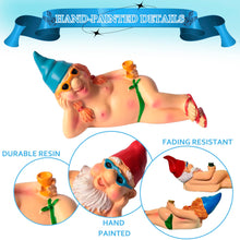 Load image into Gallery viewer, YUSWBCO Garden Gnomes, Gag Gifts, Funny Gifts for Men Women, Garden Gnomes Outdoor Funny, Yard Decorations Outdoor (Lying Gnome)