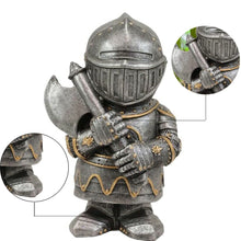 Load image into Gallery viewer, Knight Gnomes Guard Garden Gnome Ornaments Outdoor Medieval Crusader Knight Suit Statue Waterproof Resin Ornament for Yard Lawn Garden Decorations (C)