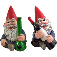 Load image into Gallery viewer, Wowser Miniature Lawn Gnomes Happy Time Group Drunk Garden Gnome Figurines, 3 1/2 Inches
