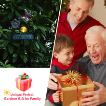 Load image into Gallery viewer, LOVERUIS Solar Lights Outdoor Garden Butterfly Welcome Sign with Cracker Ball Waterproof Butterflies Garden Ornament Gift for Mom Wife