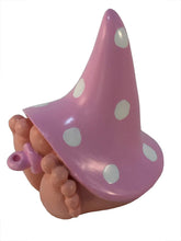 Load image into Gallery viewer, GlitZGlam Miniature Baby Girl Gnome “Chloe” – the Baby Gnome with the Pink Polka Dot Hat for the Fairy Garden