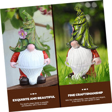 Load image into Gallery viewer, Happyyami Solar Garden Dwarf Statue Outdoor Resin Lawn Lamp Unique Lighting Atmosphere Energy-Saving Solar Powered Design for Decoration and Landscape Enhancement