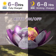 Load image into Gallery viewer, Kyduu Outdoor Decorations Lotus Light, Solar Lights Outdoor Garden Ornaments, LED Lotus Lamp Flower, Solar Garden Lights,for Yard Patio Pathway Decoration