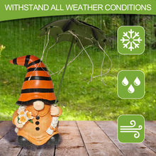 Load image into Gallery viewer, Outdoor Decor Garden Gnome Statues - Garden Gnomes Outdoor Funny with Solar Lights Waterproof, Gnomes Decorations for Yard Patio Lawn Home, Resin Christmas Ornaments Garden Gnomes Gifts for Women