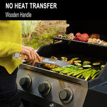 Load image into Gallery viewer, Charcoal BBQ Accessories, Gas Grill Tongs, 17 Inch Long Barbecue Tools, Tongs for Grilling, Dad Gifts, Gifts for Men.