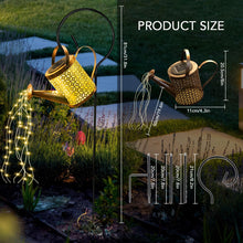 Load image into Gallery viewer, GLOBAL GOLDEN Solar Watering Can Light, LED Solar String Lights Waterproof Dual Mode Water Can Lights for Garden Patio Yard Pathway Lantern Plant Decoration