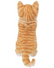 Load image into Gallery viewer, Garden Cat Statue Decorative Outdoor Figurine, Fairy Art Yard Décor Statue for Patio Lawn, Home Office Ornaments Housewarming Gifts (Orange)