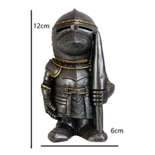 Load image into Gallery viewer, Garden Knight Gnome Statue Ornament-Resin Knight Desktop Ornament, Soldier Miniature Figure Collection Home Decoration,