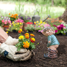 Load image into Gallery viewer, Rolin Roly Bare Buttocks Garden Gnome Statue Naughty Gnomes Ornaments Funny Waterproof Resin Dwarf Craft for Indoor or Outdoor Lawn Decorations (1PCS)