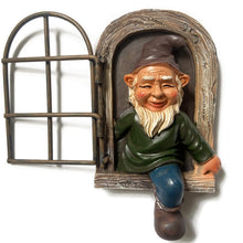Load image into Gallery viewer, YWHWXB Elf Out The Door Tree Hugger,Garden Gnome Statue,Funny Garden Peeker Sculpture for Yard Garden Porch Decoration (5.9-Inch)
