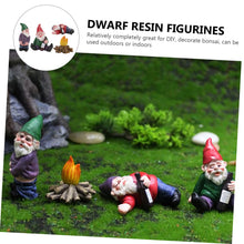 Load image into Gallery viewer, Parliky 4pcs Miniature Resin Dwarfs for Garden Decor Landscape Ornaments for and Decoration