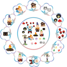 Load image into Gallery viewer, Gnomes Fairy Resin Statues Miniature Fairy Garden Accessories Mini Dwarf Figurine Fairy Miniature Ornament DIY Kit Micro Landscape Ornaments for Outdoor Indoor Patio Yard Lawn Fairy Garden Ornament