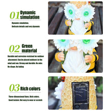 Load image into Gallery viewer, Solar Garden Ornaments, Gnome Figurine, Resin Gnome Statue, Bee Design Solar Lights, Gnomes Yard Decorations, Resin Gnome Sculpture, Outdoor Decorations, 8.86x4.13x3.94 Inches for Patio, Garden, Lawn