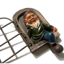 Load image into Gallery viewer, Together-life Garden Gnomes Elf Out The Door Tree Hugger, 3D Dwarves Outdoor Tree Sculpture Garden Peeker Figurine Yard Art Garden Decoration