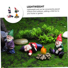 Load image into Gallery viewer, SUPVOX Garden Dwarf Statue Resin Gnomes Unique Gnome Garden Ornaments Miniature Dwarf Outdoor Decor