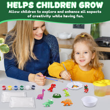 Load image into Gallery viewer, RNHDLY Dinosaur Plaster Mould & Paint Set, Dinosaur Arts and Crafts Painting Kits for Kids, Dinosaurs Crafts, Dino Plaster Craft Set, Plasters of Moulds Kits for Kids