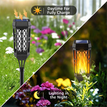 Load image into Gallery viewer, Joltix Solar Lights, 6 Pack Solar Flame Lights, IP65 Waterproof Solar Flickering Dancing Lights,Landscape Lighting Auto On/Off for Outdoor Garden Patio Pathway Yard Driveway Halloween Decorative.