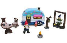 Load image into Gallery viewer, Toyland® 8 Piece Enchanted Garden Fairy Gnome & Caravan Ornament Decoration Set