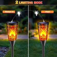 Load image into Gallery viewer, FIFlying Solar Garden Light 10 Pack - IP65 Waterproof Outdoor Solar Torch Light with Realistic Dancing Flame Effect,Pathway Lights for Patio, Lawn, Yard Decor