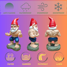 Load image into Gallery viewer, GIOMLE Bodybuilder Garden Gnome - Muscle Gnomes Statue, Funny Outdoor Decor for Home, Patio & Gym, Weatherproof Lawn Decoration, Unique Gifts for Men/Women & Fitness Enthusiasts