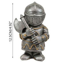 Load image into Gallery viewer, Knight Gnomes Guard Garden Gnome Ornaments Outdoor Medieval Crusader Knight Suit Statue Waterproof Resin Ornament for Yard Lawn Garden Decorations (C)