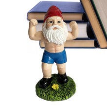 Load image into Gallery viewer, Outdoor Gnome Statue - Dumbbell Weightlifting Gnome Sculpture | dwarf home centerpiece decoration, Weather-Resistant Gnome Tabletop Decoration For Gardens, Courtyards, Lawns, Bedrooms