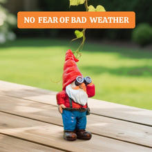 Load image into Gallery viewer, WONDHOME 6.7" Funny Garden Gnomes Statues with Telescope Naughty Gnome Mini Figurine Patio Lawn Yard Art Outdoor Decorations Father's Day Mother's Day Birthday Christmas Gardening Gift for Dad Mom