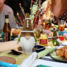 Load image into Gallery viewer, Vytina Little Football Rugby Gnomes Plush Ornaments Cute Swedish Tomte Nisse Dwarf Gnome Doll Sports Game Fans Gifts Tiered Tray Home Decoration