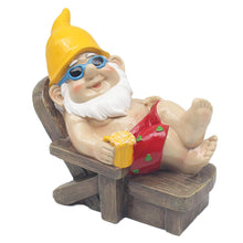 Load image into Gallery viewer, Lesser & Pavey Naughty Gnome Sunbather 8" Gnomes Behaving Badly Figurines Statues For Home Decor | Ideal Ornaments Friendship Gifts For Women & Men | Lovely Table Centerpiece & Living Room Accessories