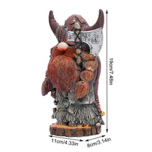 Load image into Gallery viewer, Voiakiu Garden Statue - Victor Axe Warrior Dwarf GNOME Outdoor Garden Decoration Viking Axe Warrior Sculpture Ornaments