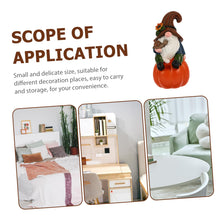 Load image into Gallery viewer, Cabilock Gnome Ornaments for Garden Decor Resin Pumpkin Gnome Statue Fall Style for Outdoor Use