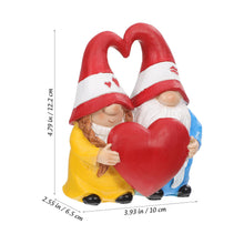 Load image into Gallery viewer, Abaodam Love Gnome Couple Figurine Garden Ornament Wedding Decor Resin Dwarf Statue Valentine's Day