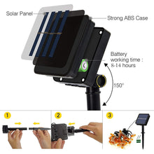 Load image into Gallery viewer, Solar Garden Lights, Honey Bee Fairy String Lights, 7M/24Ft 8 Mode Waterproof Outdoor/Indoor Garden Lighting for Flower Fence, Lawn, Patio, Festoon, Summer Party, Christmas, Holiday(Warm White)