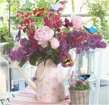 Load image into Gallery viewer, FANGZHE 50PCS Garden Butterflies Stakes, Colorful Garden Decorative Stakes, PVC Waterproof & Durable, Vibrate in Breeze, Multi-Angle Display, Indoor/Outdoor Use
