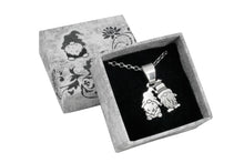 Load image into Gallery viewer, Garden gnome sterling silver pendant on a chain, lucky charm gonk