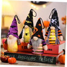 Load image into Gallery viewer, Cabilock 4pcs Halloween Gnome Ornaments Lighting Gnome Pendants Hanging Gnome Dolls Mushroom Solar Lights Elegant Home Decor