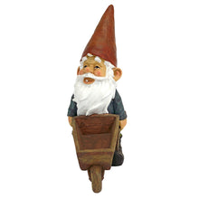 Load image into Gallery viewer, Design Toscano Wheelbarrow Willie Garden Gnome Statue Bird Feeder, 30 cm, Polyresin, Full Color