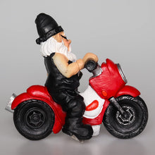 Load image into Gallery viewer, nezababy Funny Garden Gnome Decoration Riding Motorcycle Statues Naughty Figurines Outdoor Indoor Lawn Yard Patio Sculptures Resin