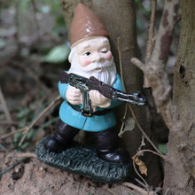 Load image into Gallery viewer, Garden Gnome with Gun, Military Gnome Soldiers Garden Gnome, Tactical Statue for Indoor Outdoor, Patio, Yard, Lawn Ornaments, Home Décor